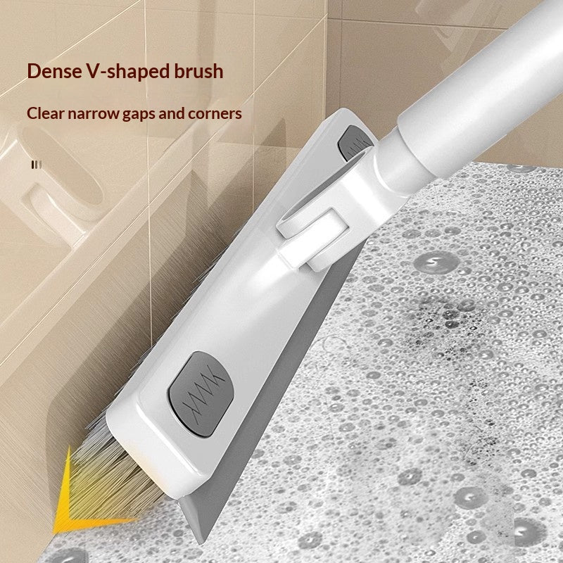Bathroom Floor & Grout Cleaning Brush V-Shaped Silicone Scrubber