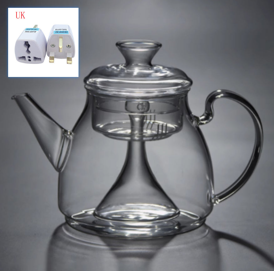 Large Capacity Glass Steam Teapot for Home Brewing - 1.5L