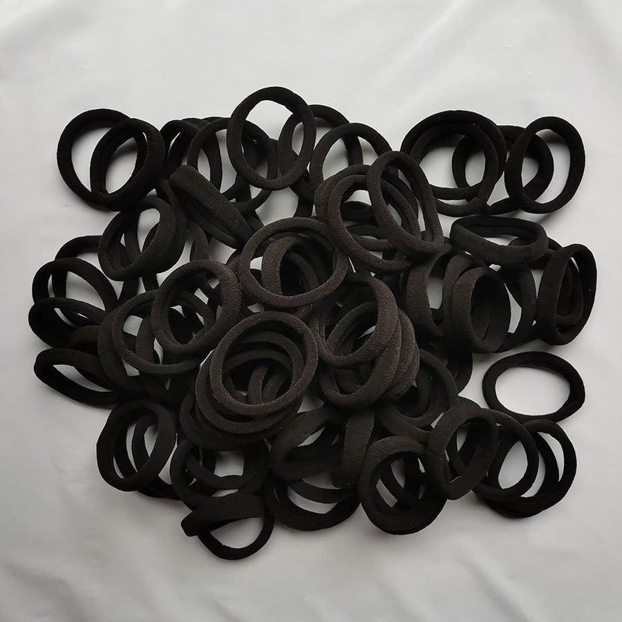 Bulk Veggie Ring Head Rope - Natural Knitted Hair Accessory - Multiple Colors