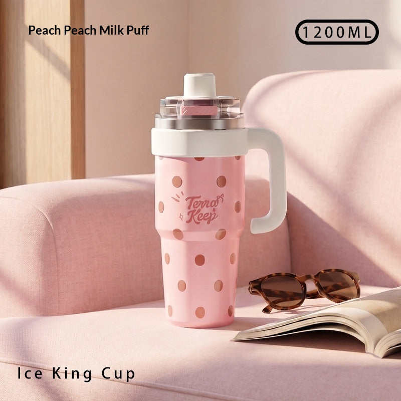 Large Capacity Ceramic Covered Water Bottle with 316L Inner Tank – Multiple Styles & 1200ML
