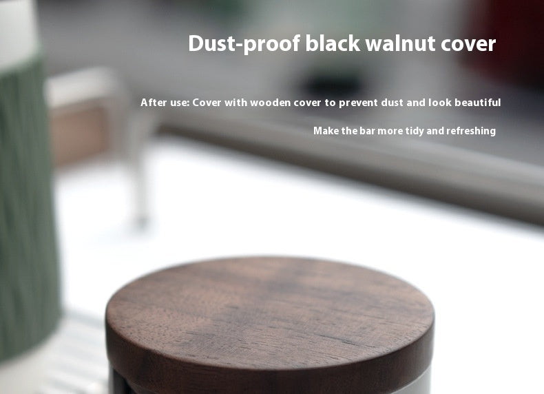 Universal Coffee Filter Paper Holder - Modern Aluminum & Wood Design