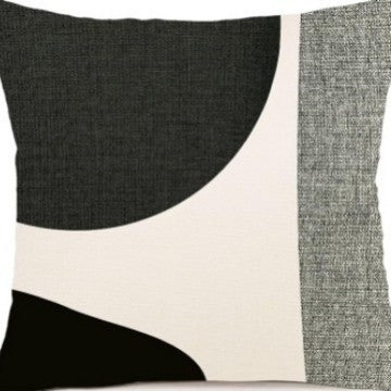 Abstract Geometric Pillow Cover Linen Sofa Cushion Case 45x45cm