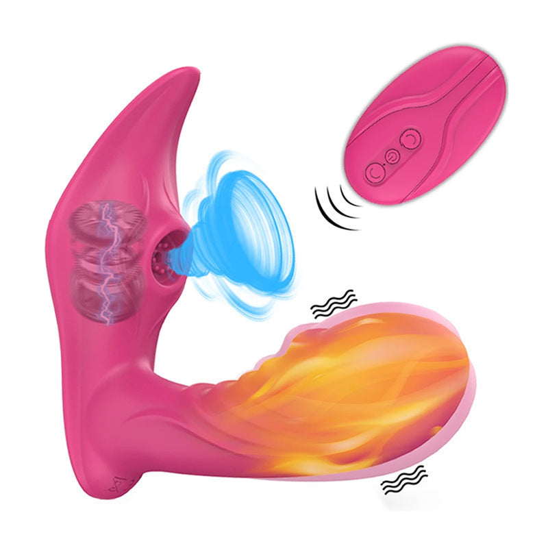 Wireless Remote Control Vibrating Heating Toy with USB Charging