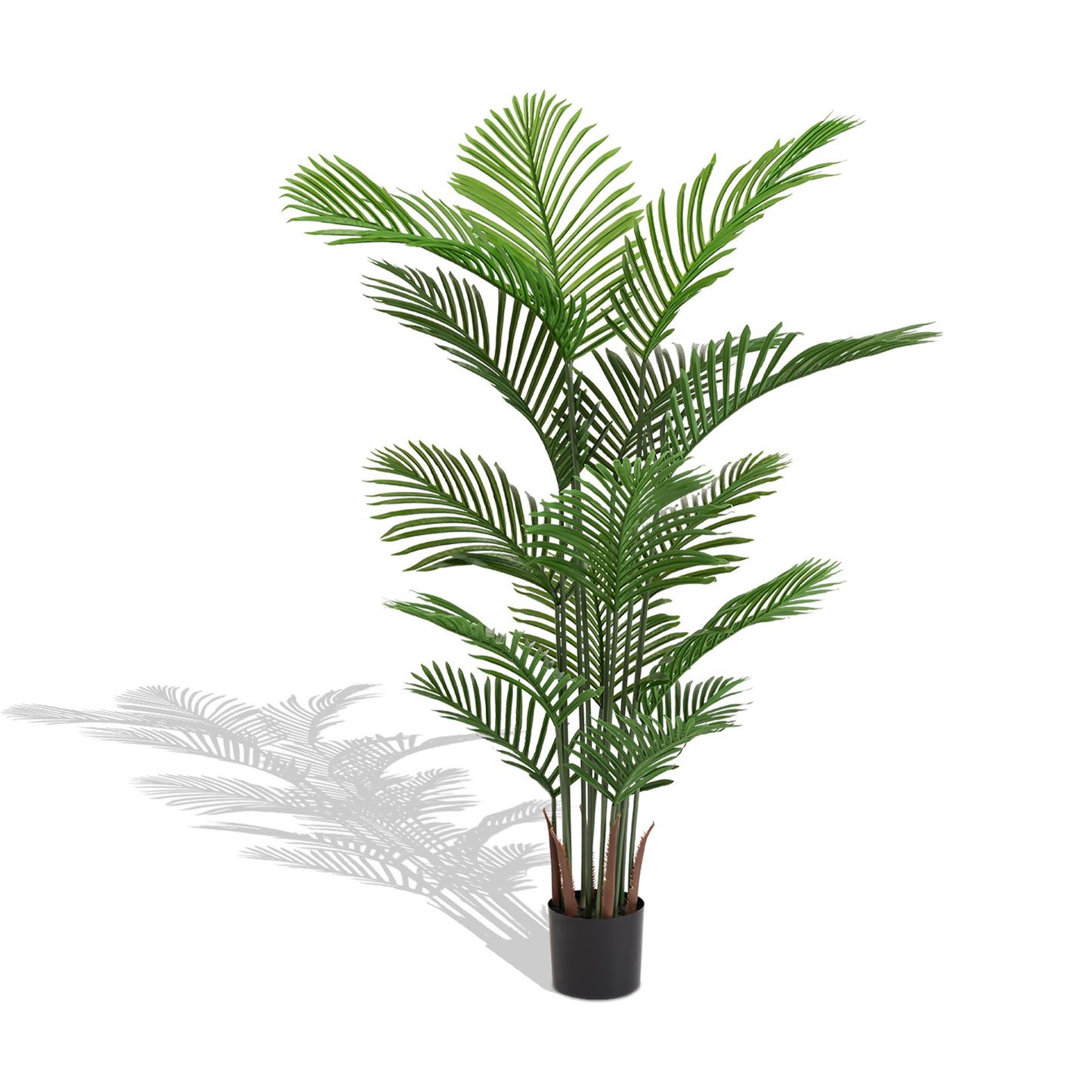 Artificial Areca Palm Tree - 5.2ft Faux Tropical Plant in Pot
