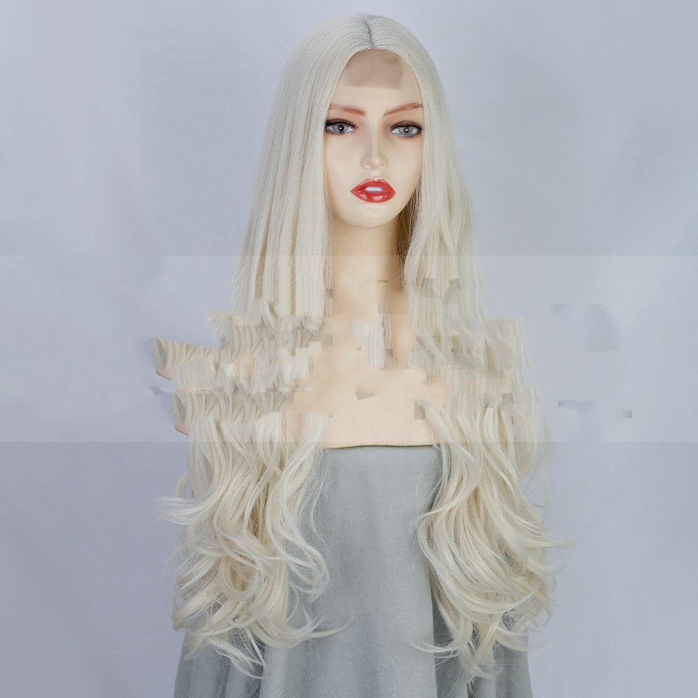 Medium Long Curly Synthetic Hair Wig - 26 Inches, Color A60