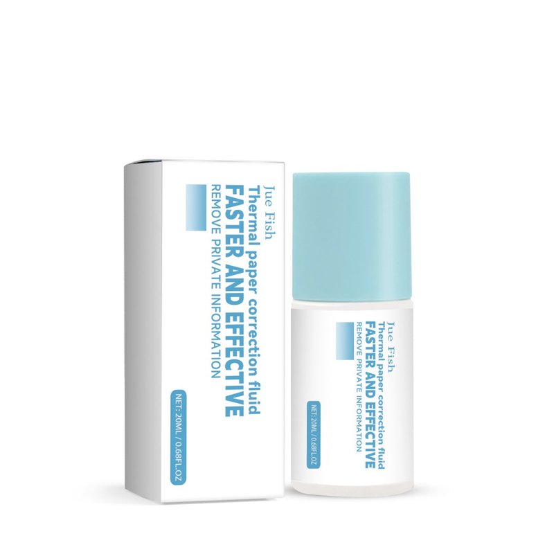 Thermal Paper Correction Fluid - 20ml Box for Office & Paper Repairs