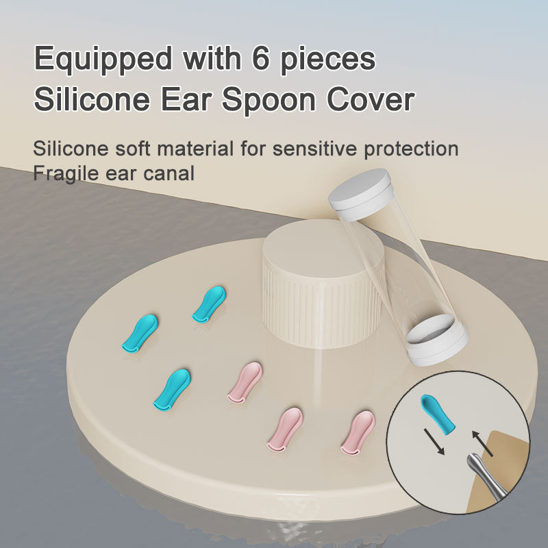 Wireless Earwax Removal Tool with 1080P HD Camera and 6 Silicone Tips