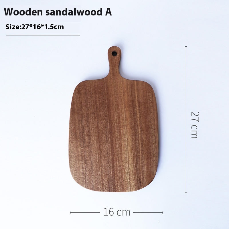 Wooden Vegetable Cutting Board with Handle - Kitchen Food Prep Board