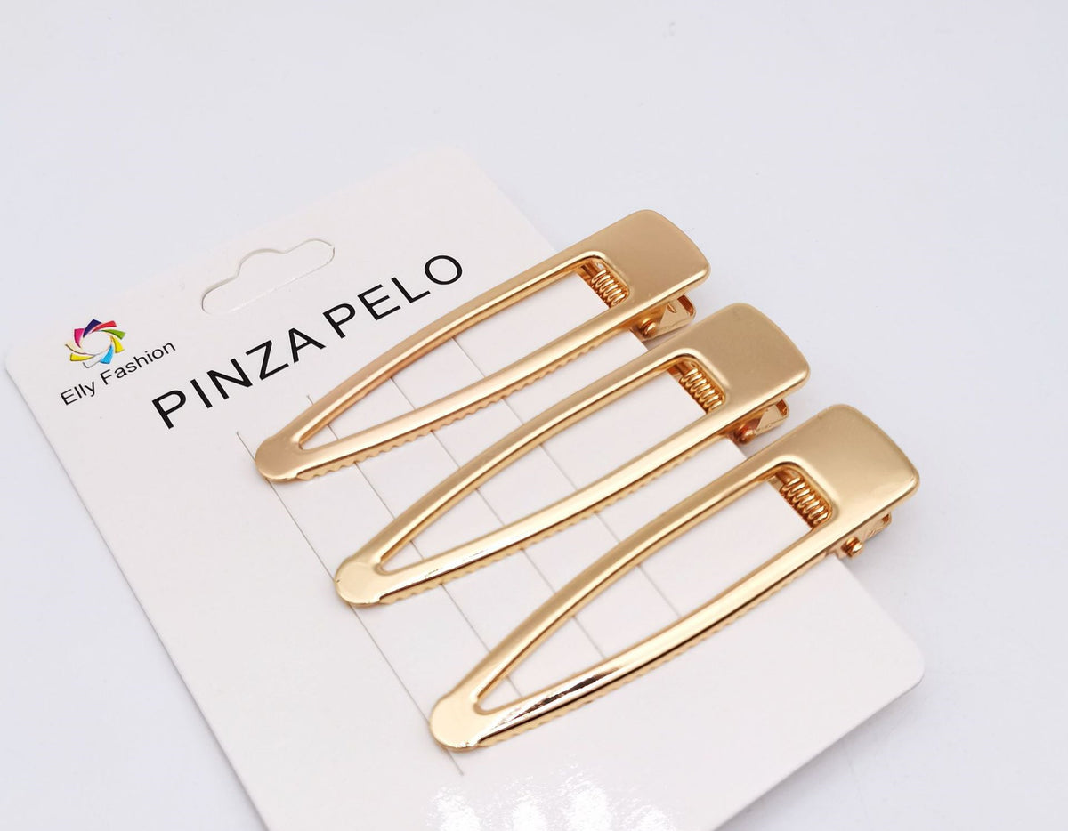 Hollow Duckbill Square Hair Clip Alloy Hair Accessory for Styling