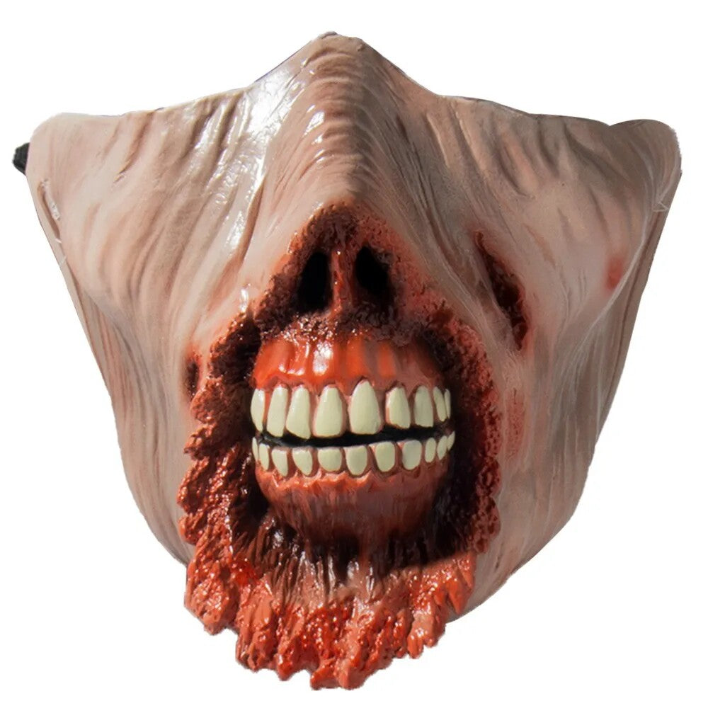 Halloween Rotten Face Latex Mask - Spooky Party Face Covering