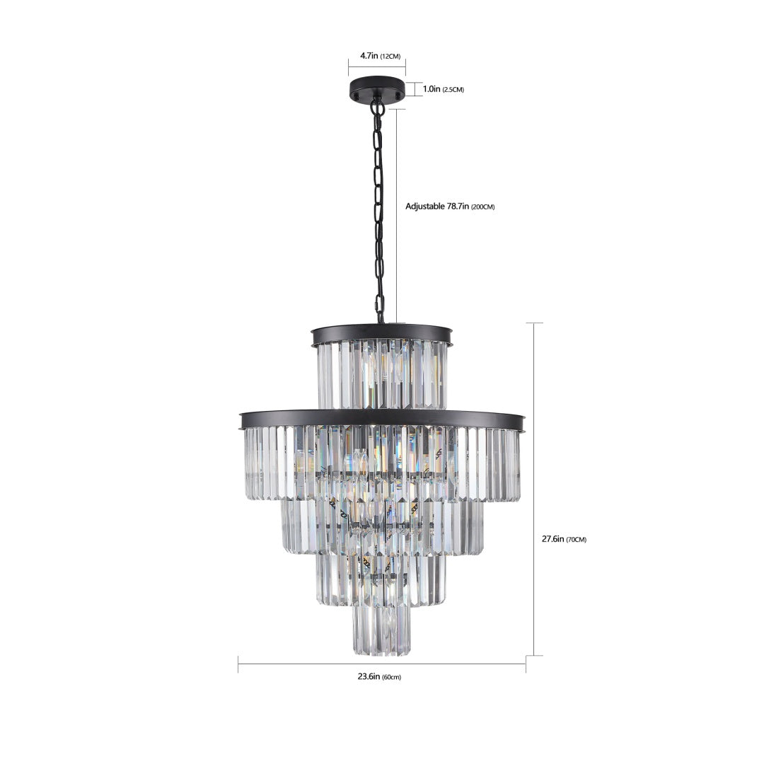 Luxury Crystal Chandelier - 15-Light Pendant Light Fixture
