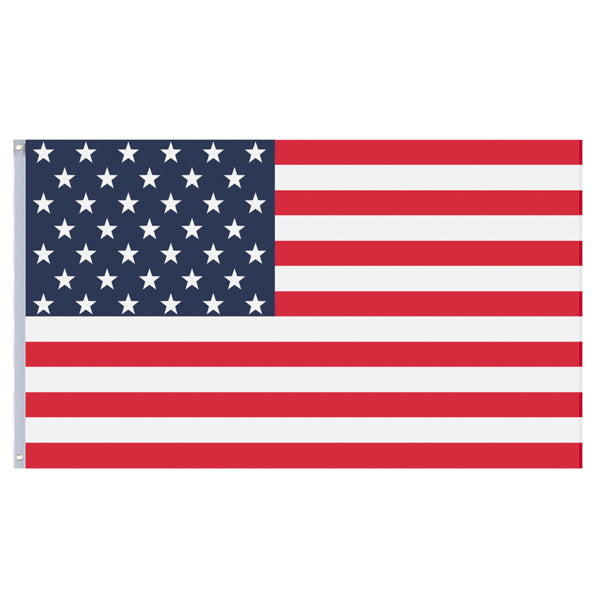 Adjustable Aluminum Flagpole Kit with 2 Flags and Finial - 25ft Outdoor Decoration