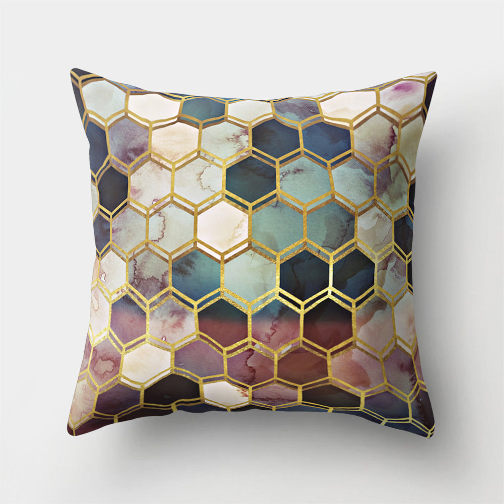 Cartoon Pattern Pillow Cover - Polyester Cushion Cover for Sofa & Home Decor