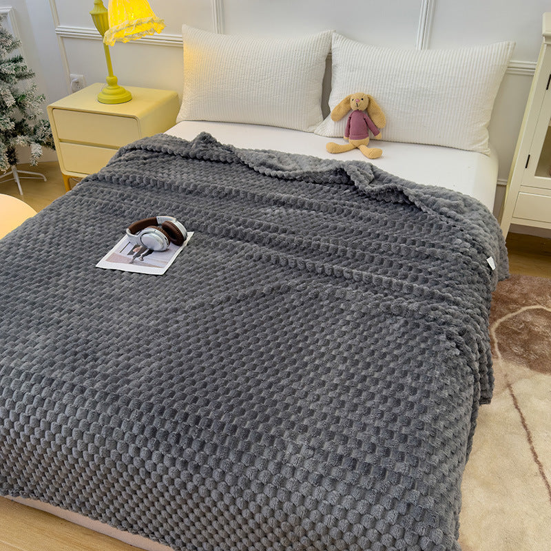 Car Office Air-Conditioning Blanket with Gold Turtle Velvet - Multi Color & Size