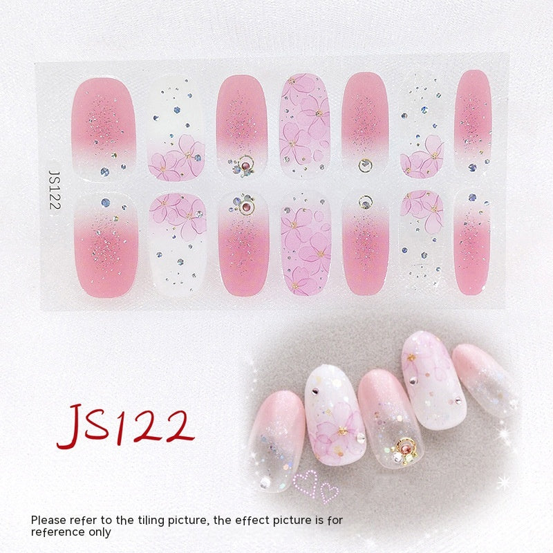 3D Crystal Nail Art Sticker Set - Crystal Glass Nail Film for Manicure