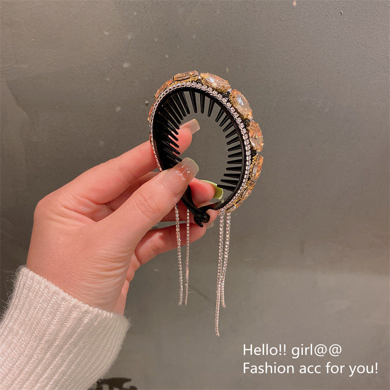 Pearl Ponytail Clip with Tassel