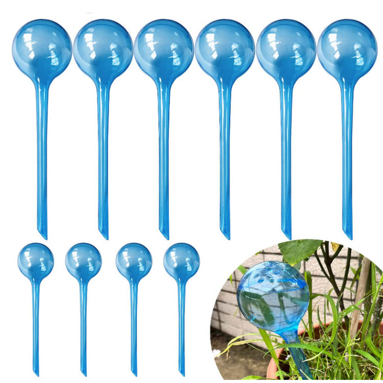 Hand Blown Glass Self-Watering Plant Irrigation Bulb Set - Decorative Spherical Watering Devices