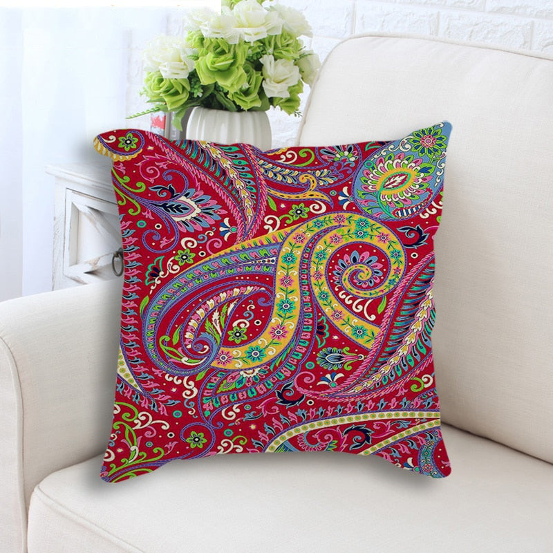 Peach Skin Pillowcase for Sofa Backrest Cover - Multiple Sizes & Styles