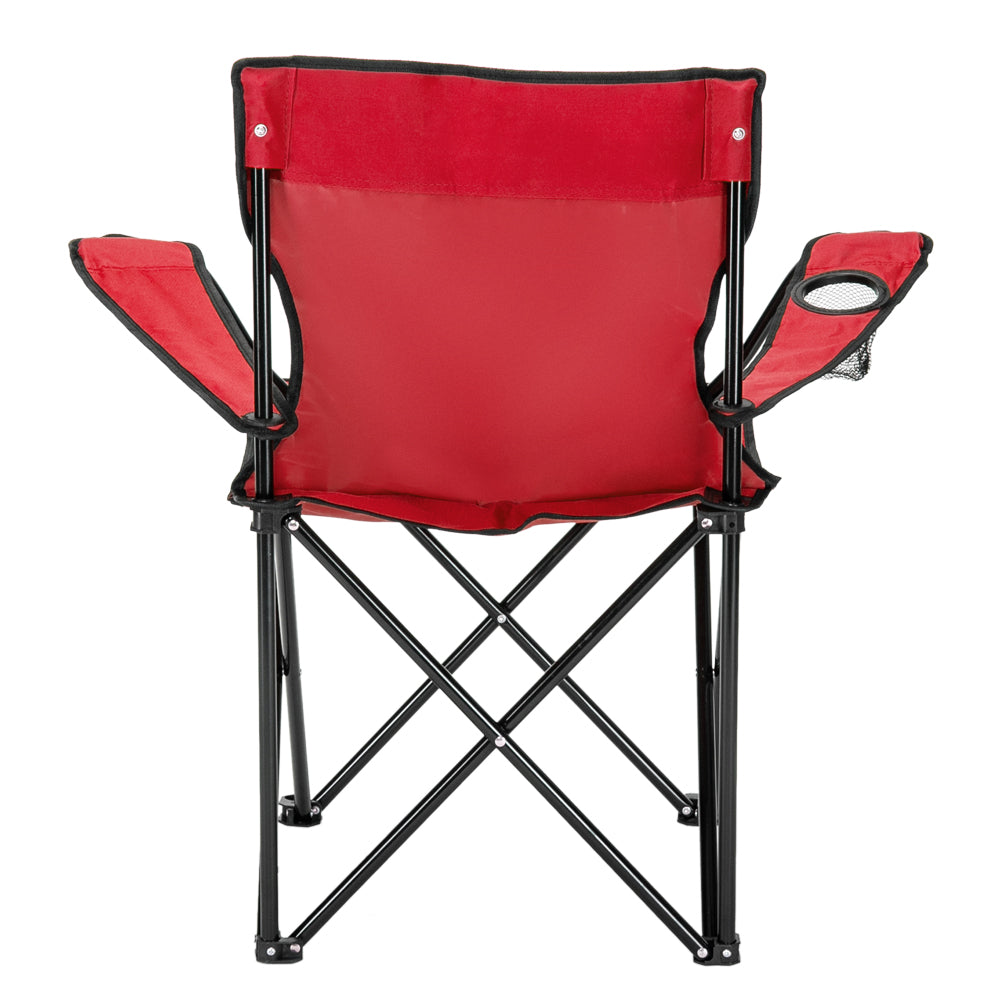 Portable Camping Chair - Red Oxford Cloth with Black Frame