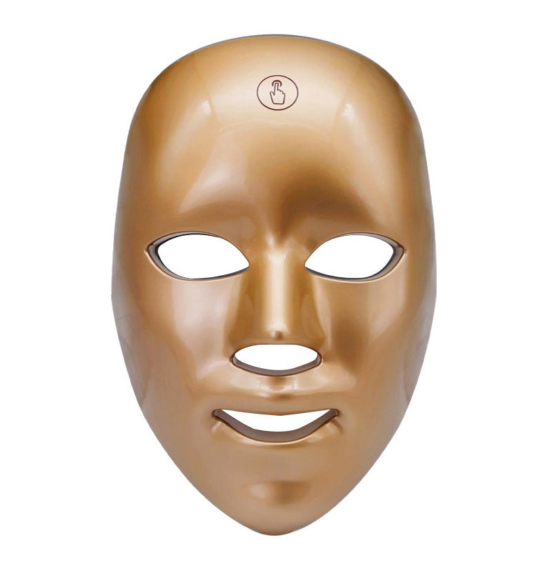 Rechargeable LED Beauty Mask with Color Light Therapy for Skin Rejuvenation