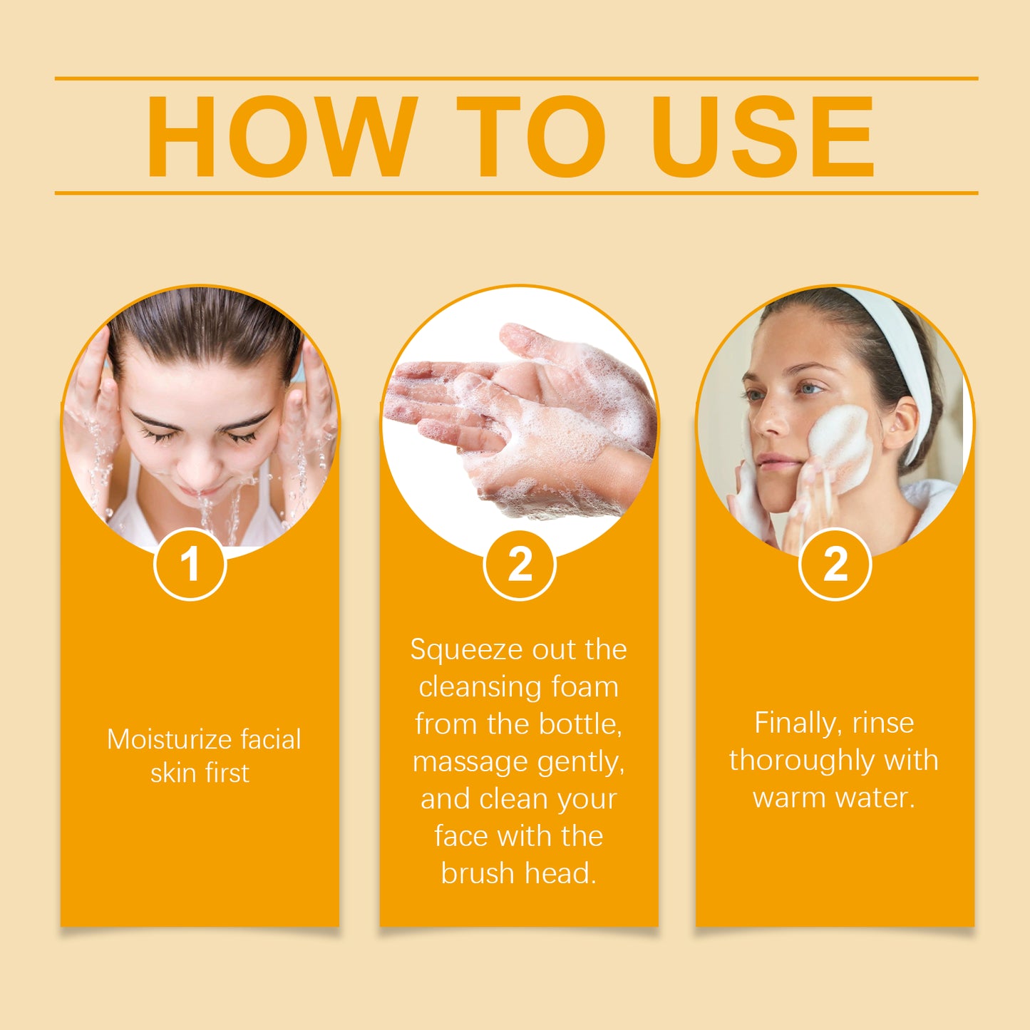 Turmeric Facial Cleanser with Brush - Anti-Acne & Deep Pore Cleansing 100ml