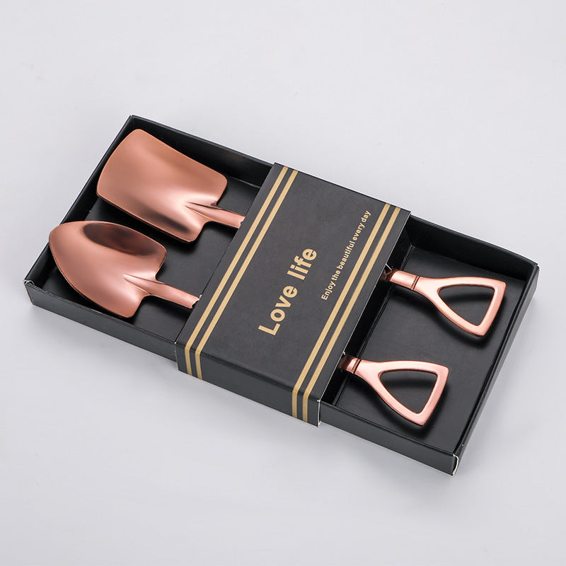 Stainless Steel Spade Spoon for Watermelon Ice Cream - Multiple Colors