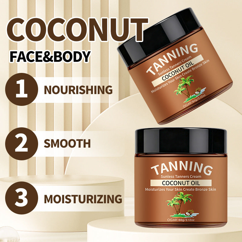 Coconut Oil Self-Tanning Cream 60g - Waterproof