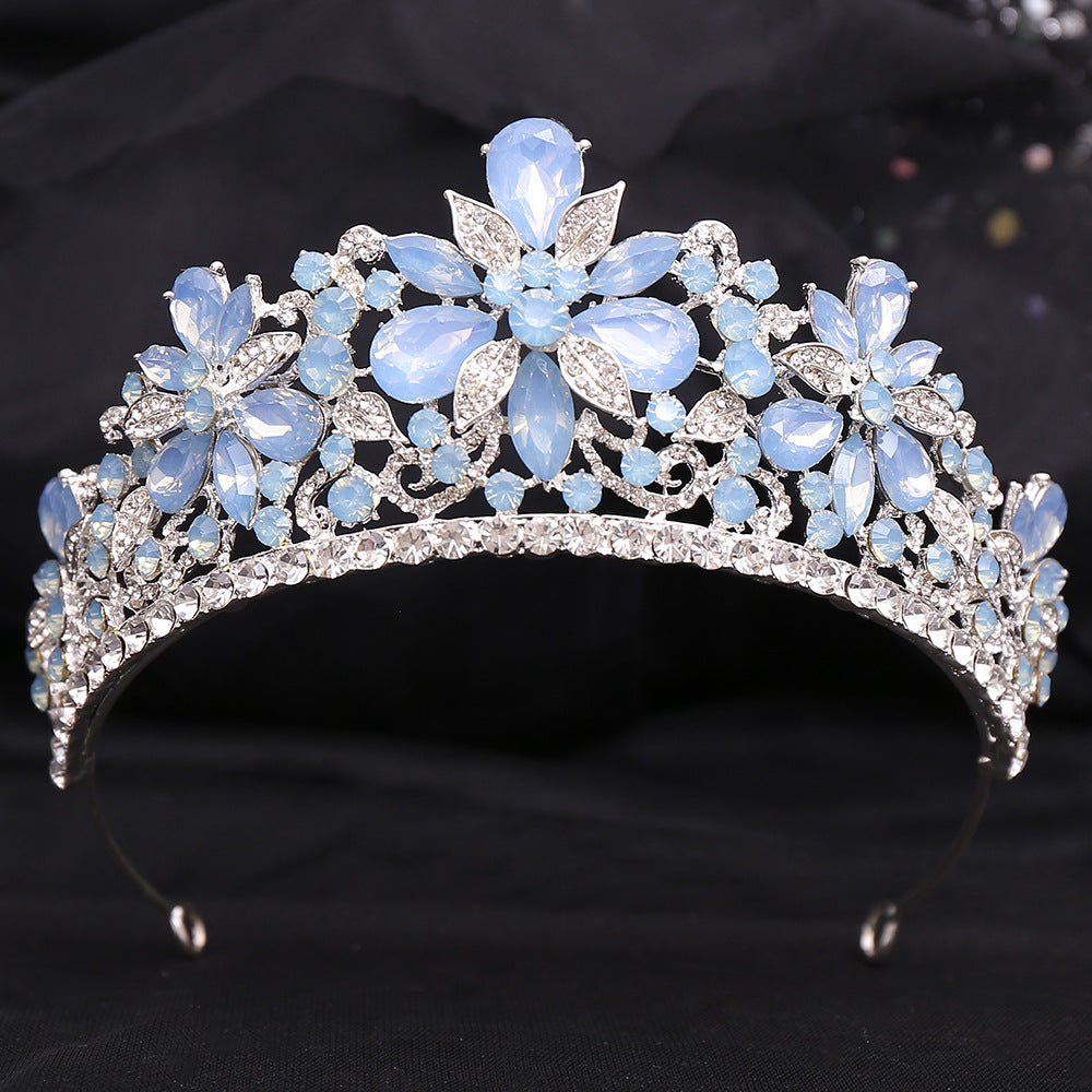 Rhinestone Crown Headband Hair Accessory - Multiple Colors