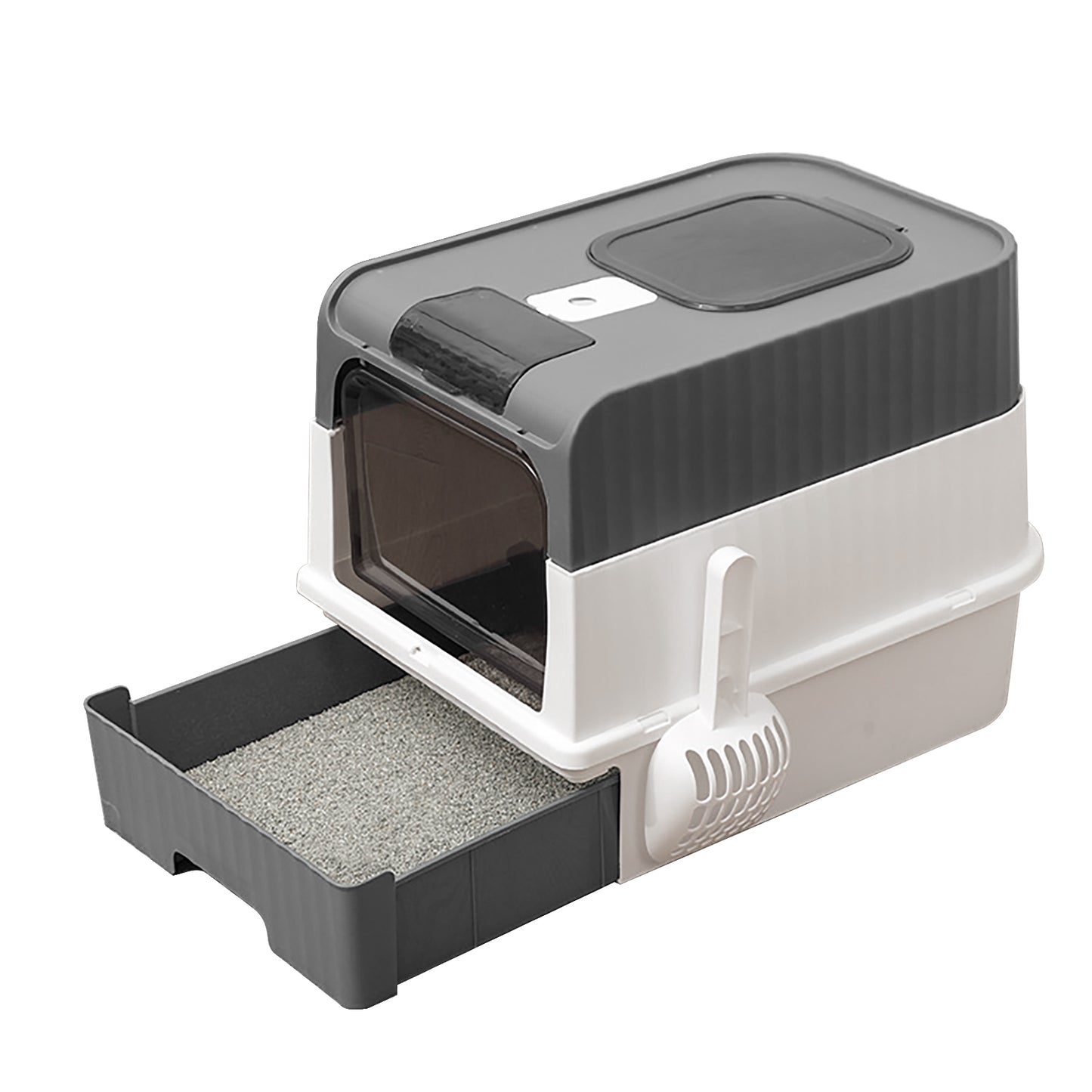 Self Pickup Cat Litter Box with Magic Cube Design - Multiple Colors Available