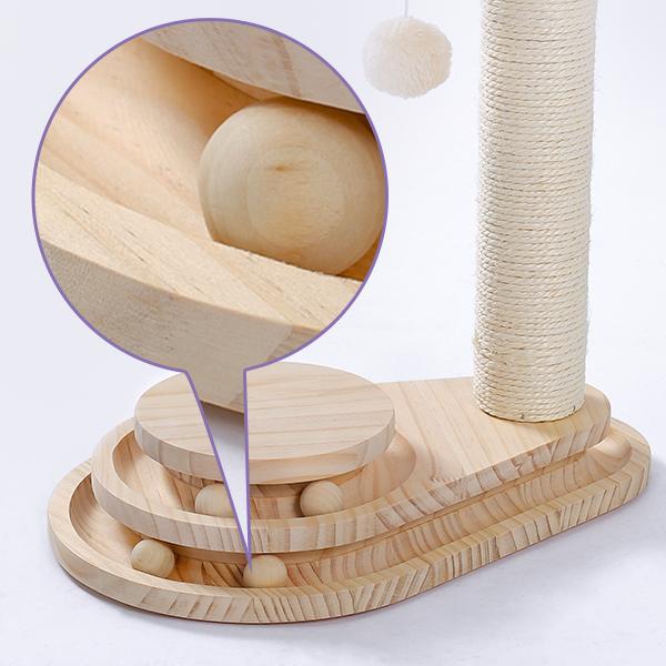 Indoor Cat Scratching Post and Interactive Toy Track Set - Small Cats