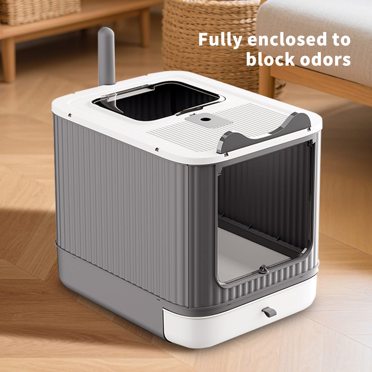 Self Pickup Cat Litter Box for Pet Furniture and Accessories