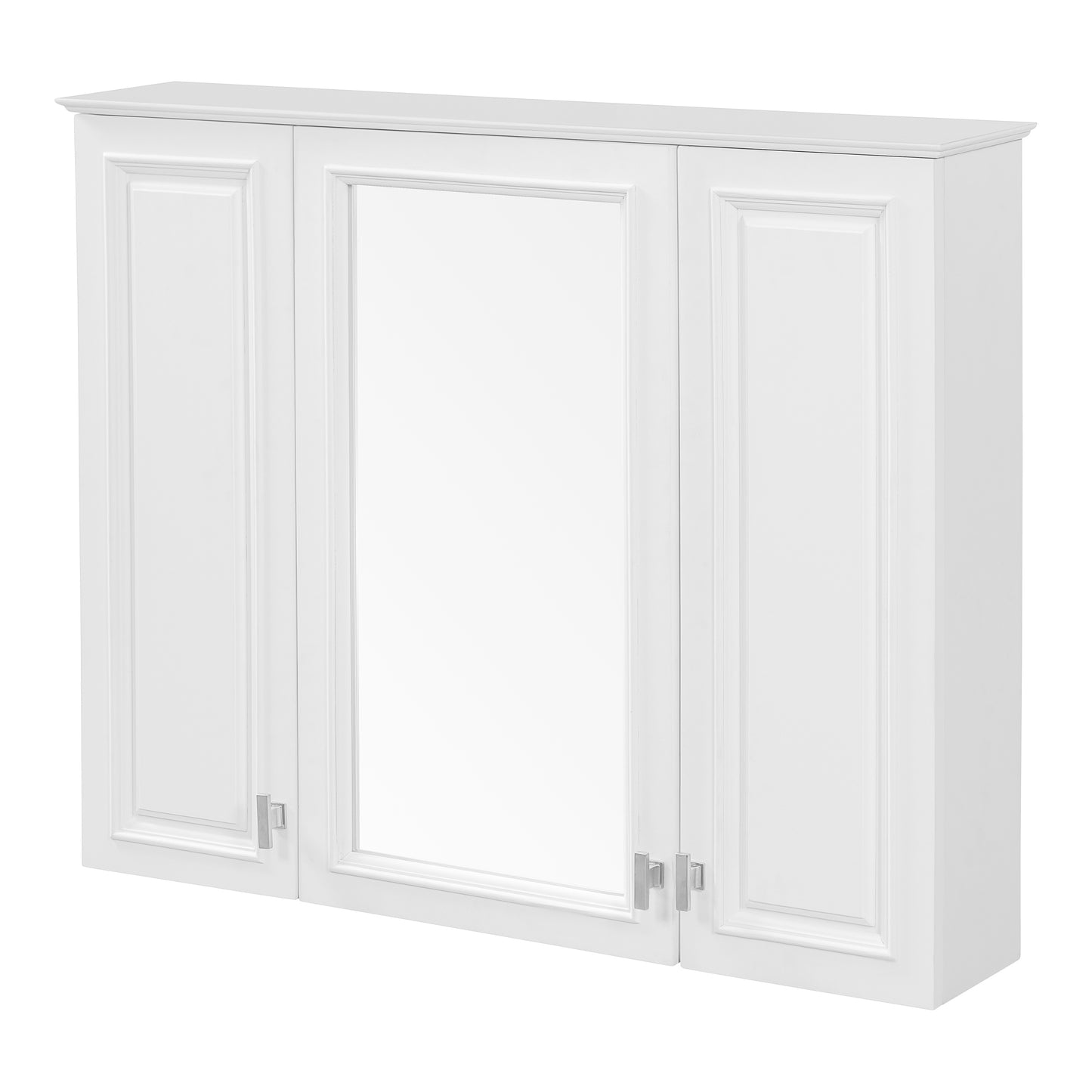 35-Inch Wall-Mounted Bathroom Cabinet with Mirror & 5 Shelves