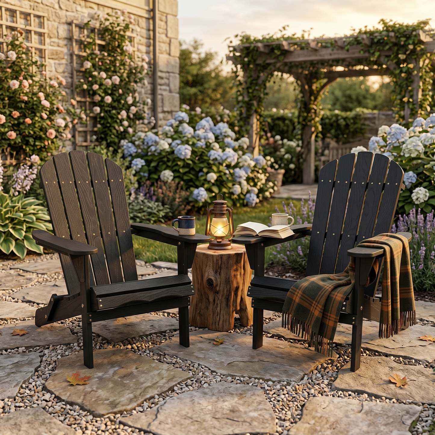 Wood Lounge Patio Chair For Garden Outdoor Wooden Folding Embossed