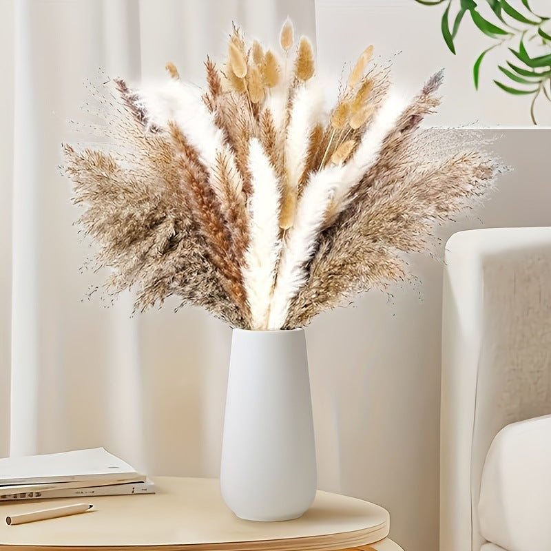 Dried Flower Bouquet - Preserved Grass Flower Arrangement for Home Decor