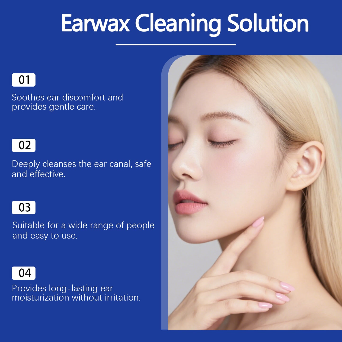 Earwax Removal Kit with Cleaning Drops and Rubber Ear Syringe