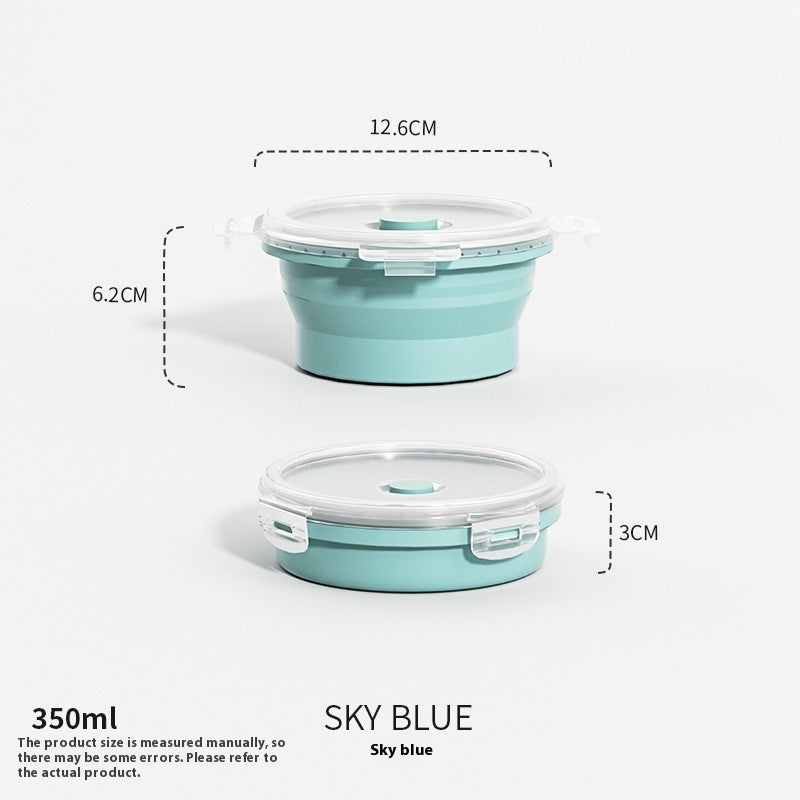 Outdoor Silicone Folding Lunch Box Set - Reusable Food Storage Container