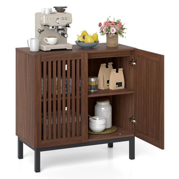 32" Farmhouse Buffet Sideboard Cabinet with 2 Doors