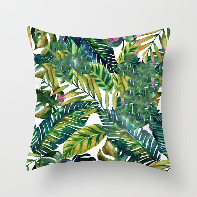 Tropical Plant Series Pillow Cover 45x45cm Home Decor Cushion Case - Style 22