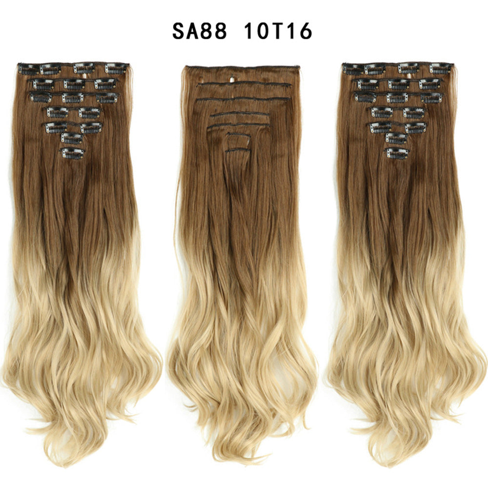 Long Curly Hair Piece High Temperature Synthetic Wig