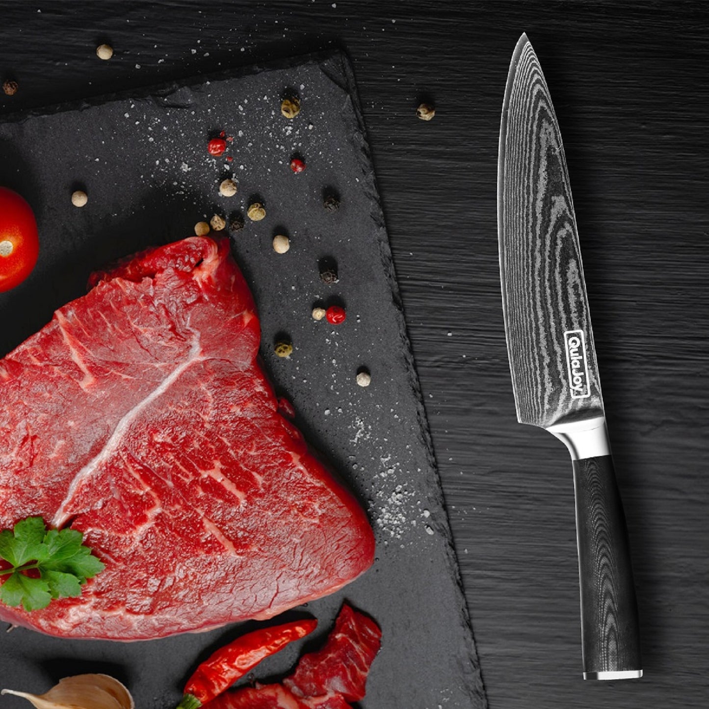 8-Inch Chef Knife - Ultra Sharp Japanese Damascus VG-10 Blade