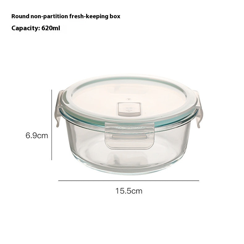 Glass Lunch Box Food Grade Sealed Container for Microwave Oven