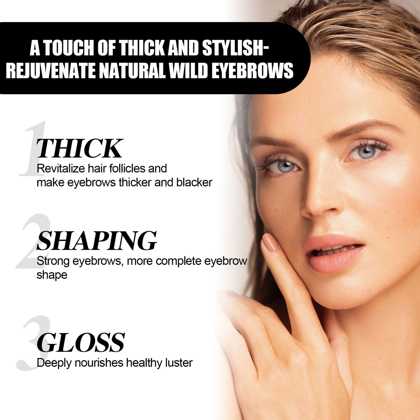 Natural Eyebrow Growth Serum - Herbal Thickening & Nourishing Treatment
