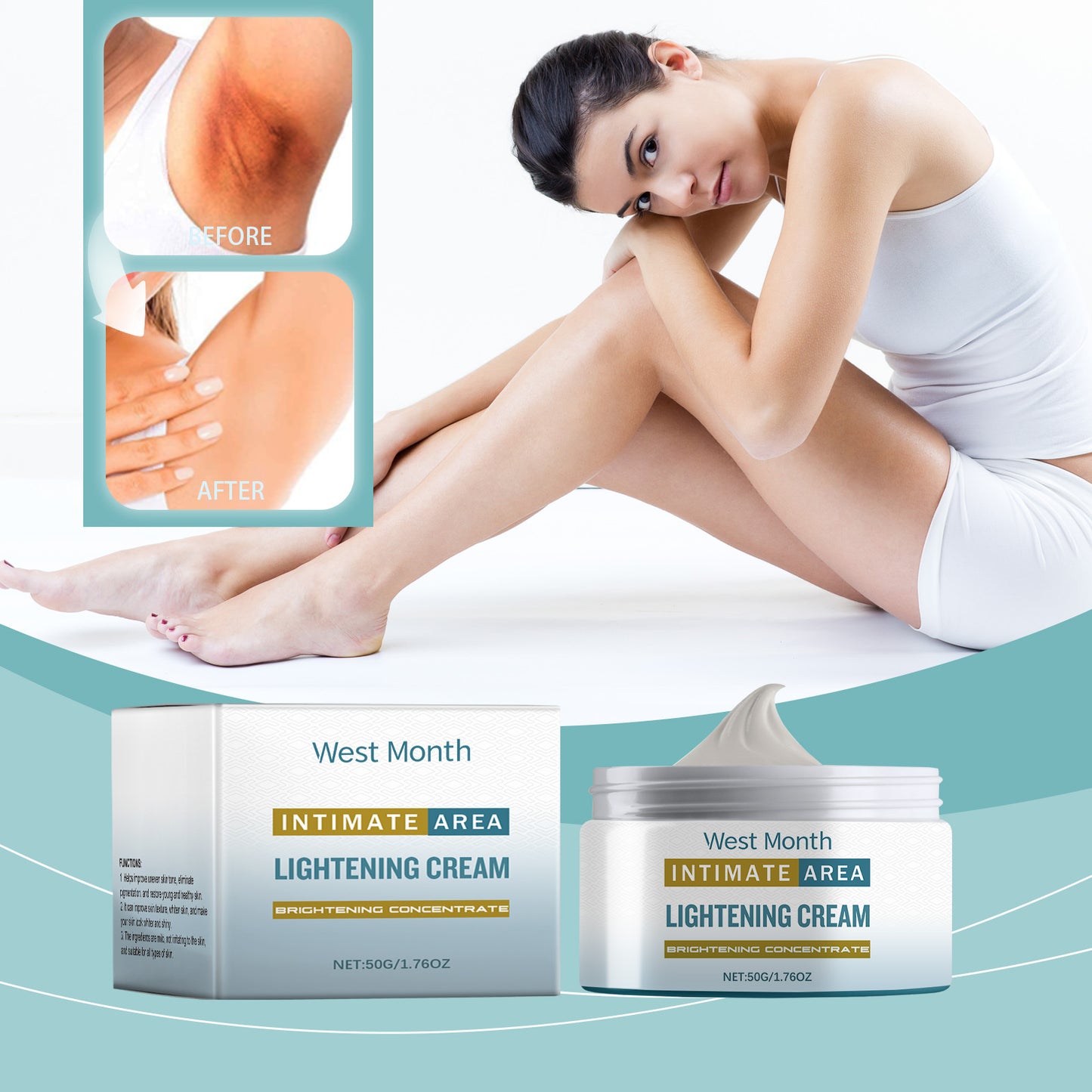 Brightening Body Care Cream - Moisturizing Skin Pigmentation Treatment