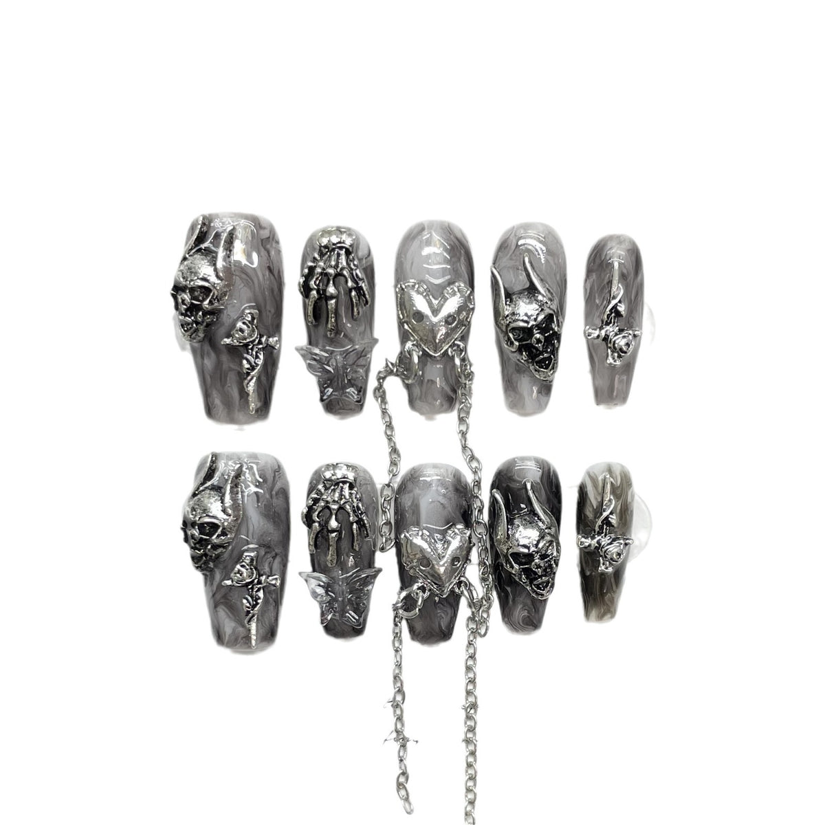 Dark Devil's Claw Armor Hand Wear for Nail Art & Costume