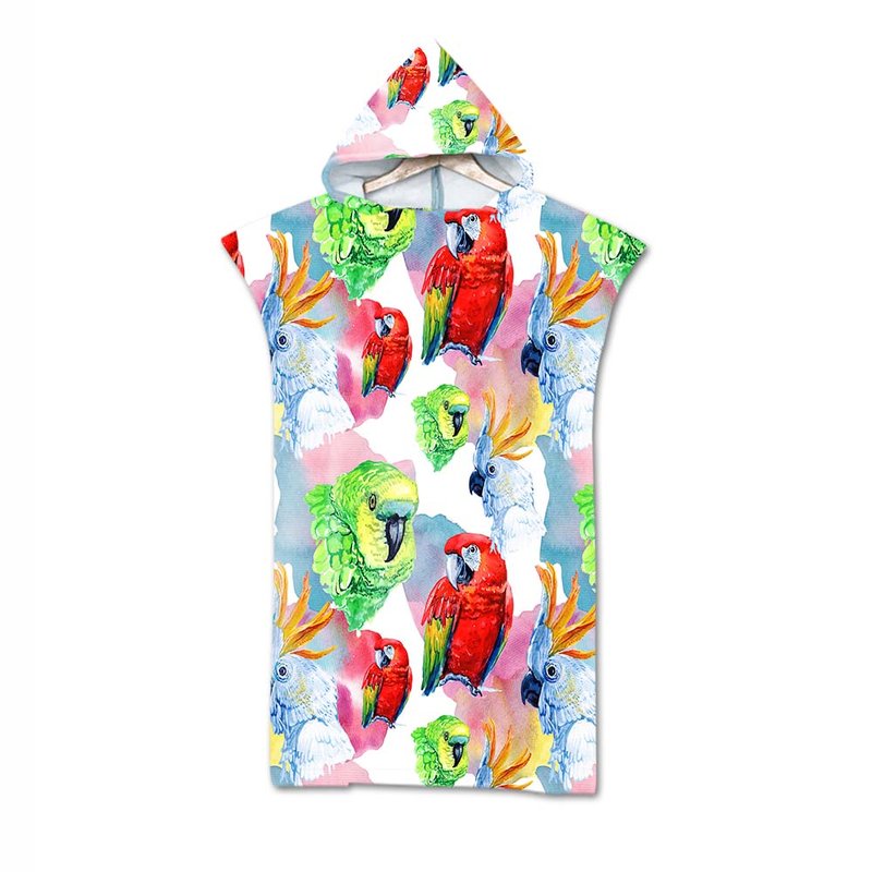 Geometric Print Bath Towel Cloak - Beach & Pool Cover-up, Multiple Sizes