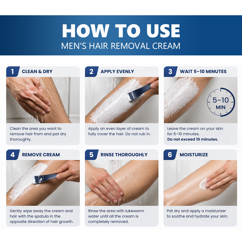 Hair Removal Cream 150g - Moisturizing Depilatory for Body Hair Removal - All Sizes