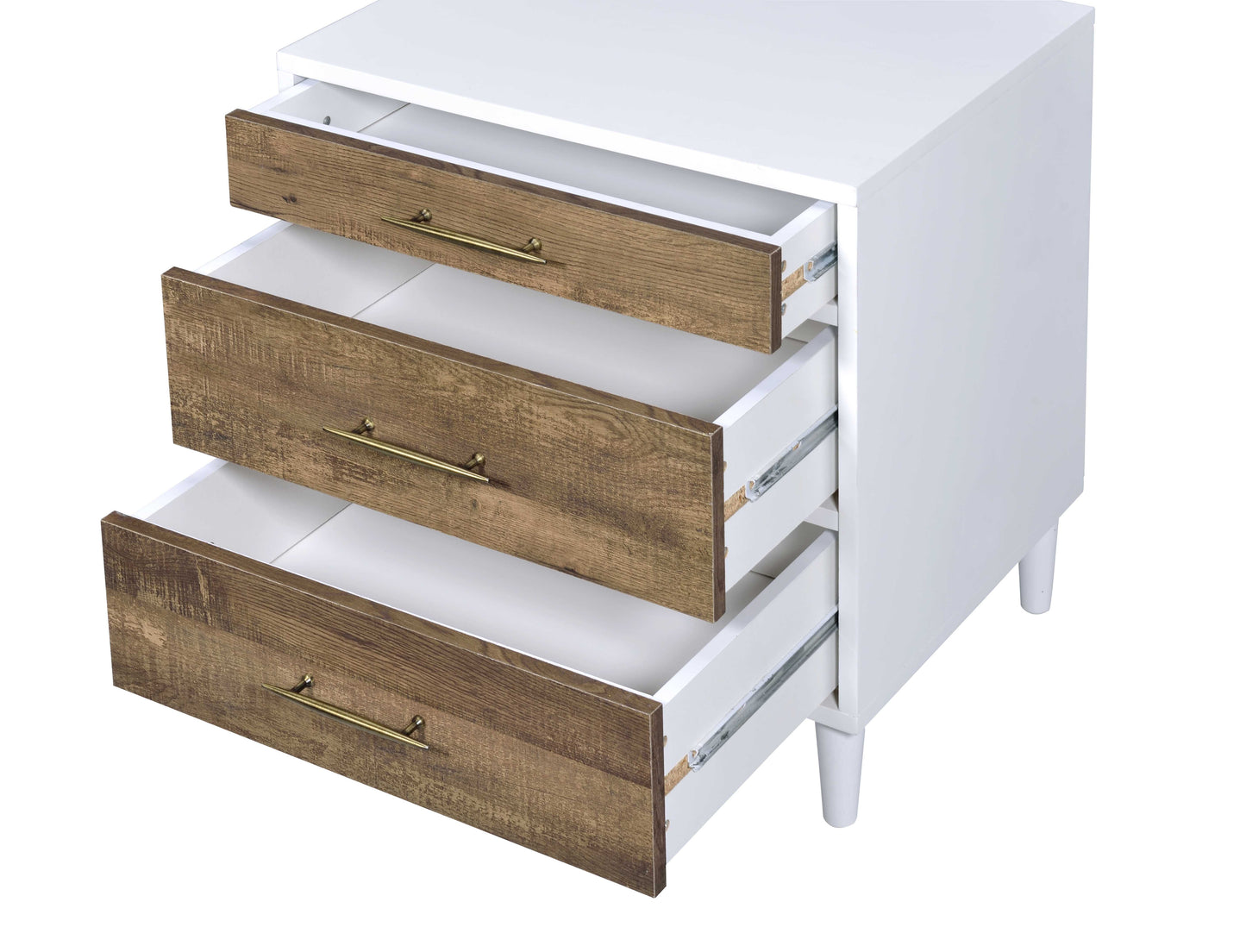 Lurel White & Weathered Oak Accent Table - 16" x 20"
