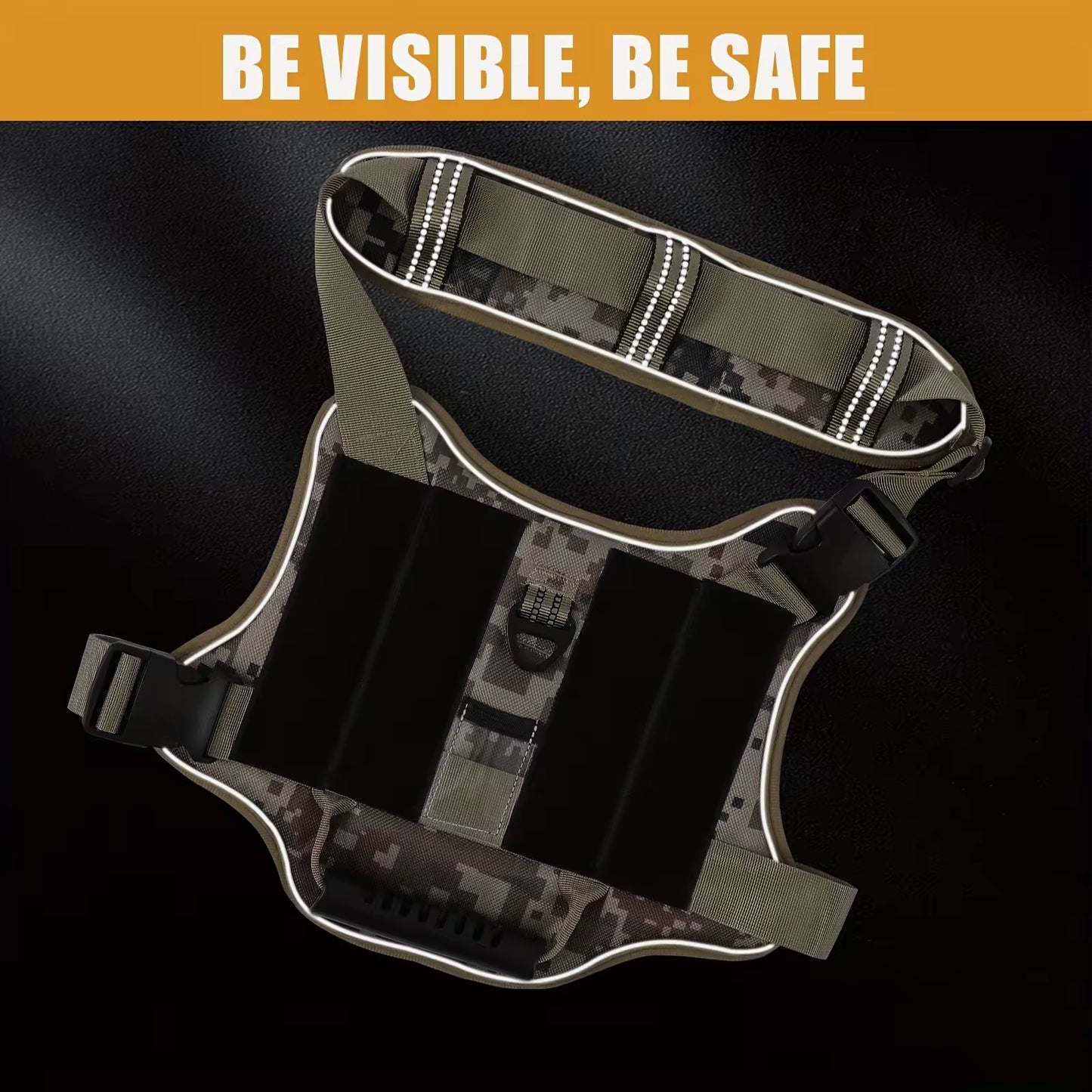 Adjustable No-Pull Dog Harness with Handle Reflective Pet Vest for Training and Walks