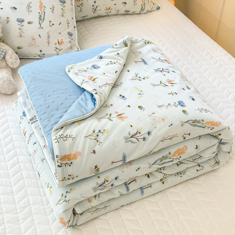 Summer Dormitory Single Cool Feeling Quilt - Multiple Sizes & Patterns