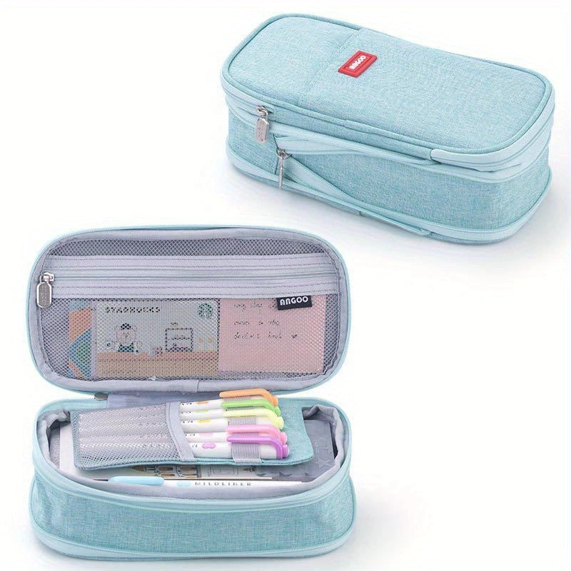 Large Capacity Pencil Case Organizer Stationery Storage Bag for Students